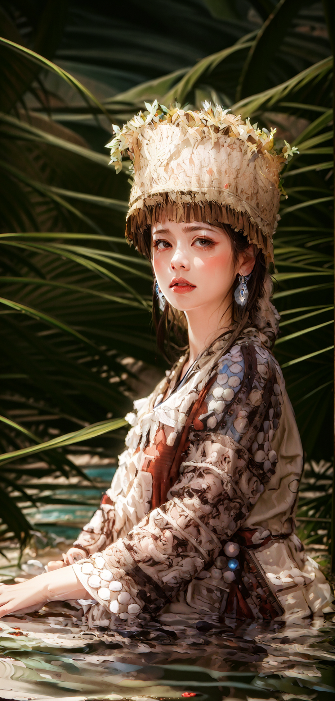 00305-3303007682-masterpiece,best quality,shishangmote _(sheying_),outdoors,1girl,solo,jewelry,earrings,black hair,blurry,blurry background,Weari.png